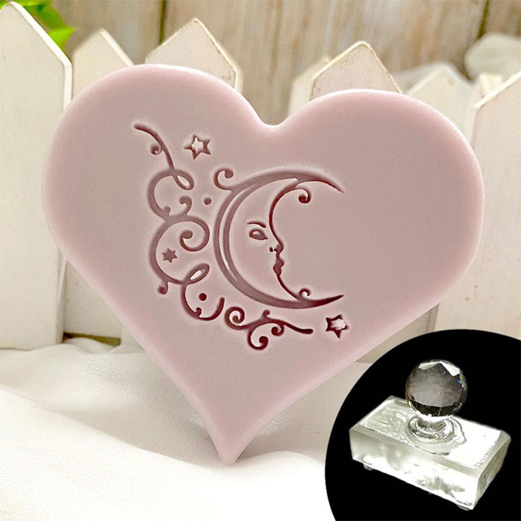 Eid Mubarak Transparent Soap Stamp Natural Soap Making Acrylic Chapter Stamper