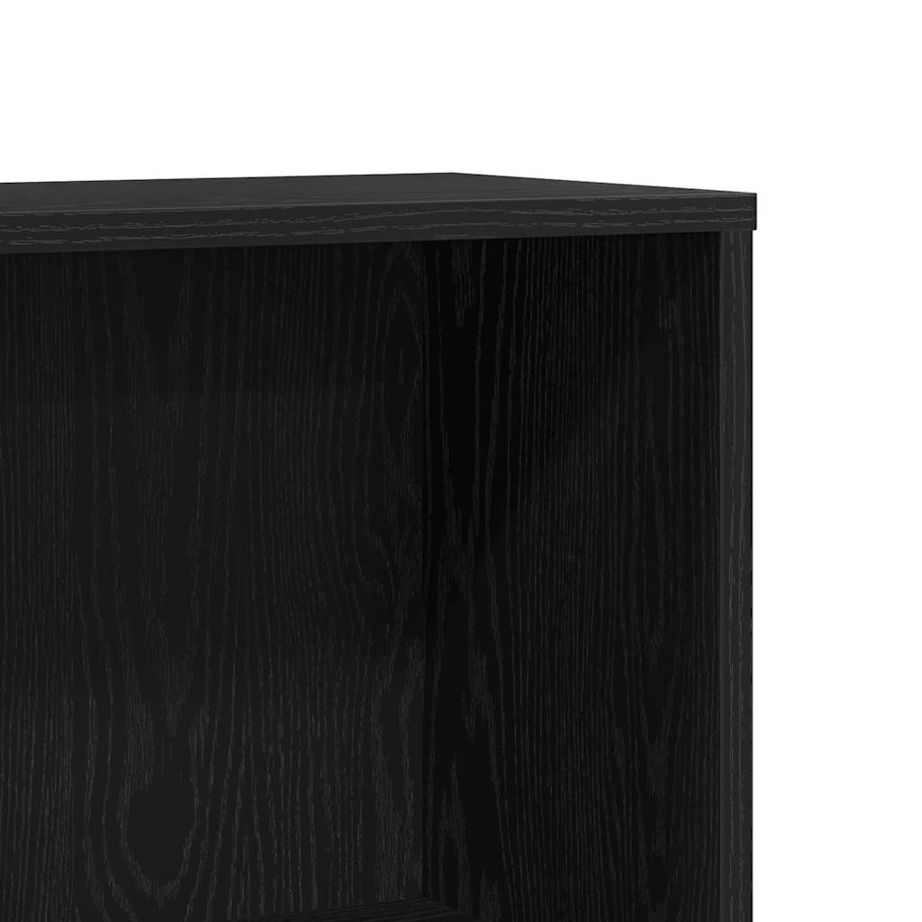 Bookshelf Black Oak Look 67 x 24 x 161 cm Engineered Wood