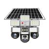 15MP Solar Security Camera – LED Light, 3-Screen Display, 4G SIM, Wireless, Remote Control Via V380 App