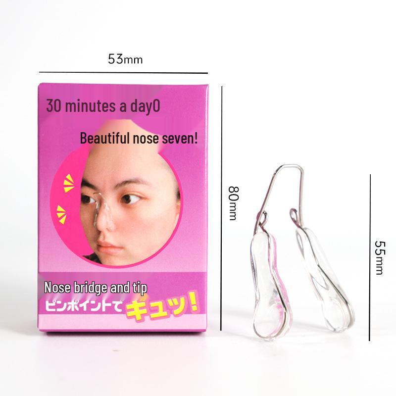 Japanese Beauty Nose Clip for Night Use: Enhances Breathing, Straightens, Elevates, Corrects Bridge, and is Comfortable and Invisible.