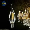 Stmívatelná E14 LED žárovka 2W 4W 6W Edison Retro Vláknová Svíčka Světlo 220V 240Lm