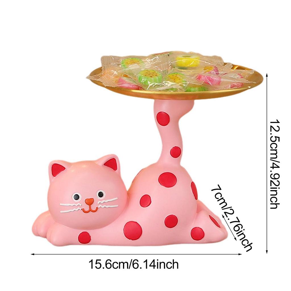 Söt Kanin Förvaringsbricka Kreativa Figurer Ornament Vardagsrum Veranda Skrivbord Hem Hartsdekoration Nycklar Godisförvaring Heminredning