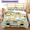 3pcs Custom Name Animals Bedding Set Duvet Cover Closure Includes 1 Duvet Cover & 2 Pillowcases, Soft and Comfortable for All Seasons.
