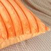 Plush Throw Pillow Cover 18x18 Inch Soft Faux Fur Striped Cushion Cover Machine Washable Fluffy Pillowcase for Sofa Living Room Bedroom Decor
