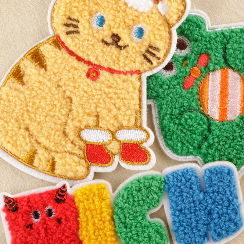 Embroidery label clothing accessories towel embroidery stickerpatch cloth sticker