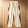 Mens Loose Straight Two Stripe Casual Sports Sweatpants For Autumn Winter