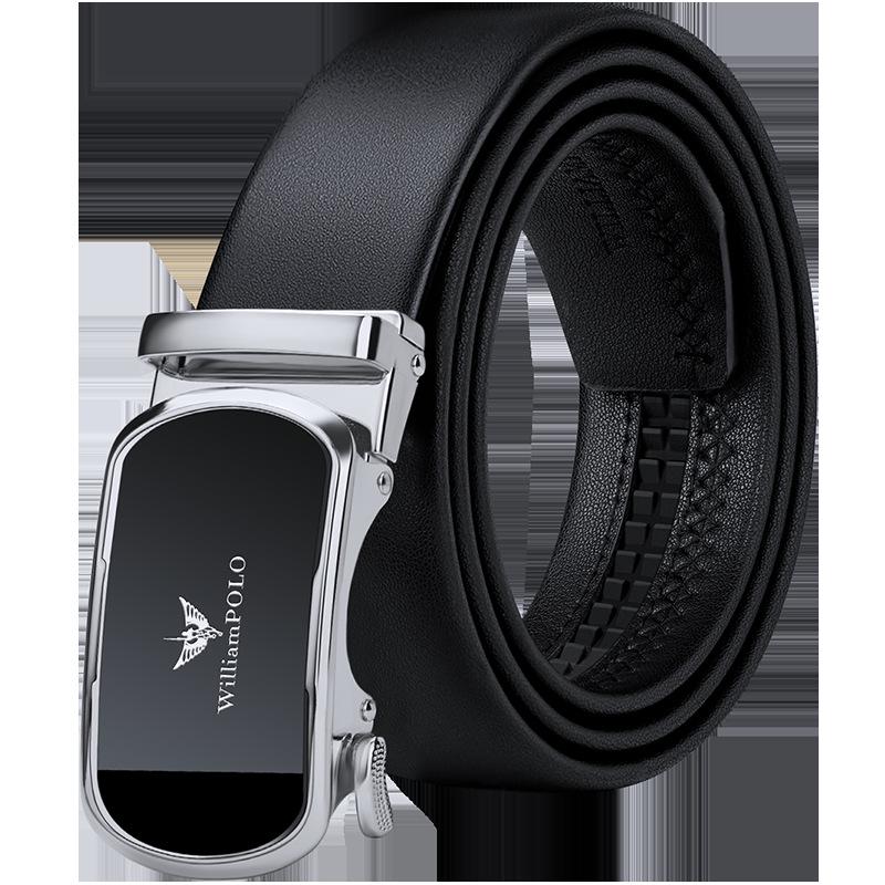 Emperor Paul's Men's Leather Automatic Buckle Belt - Genuine Cowhide, Business Style