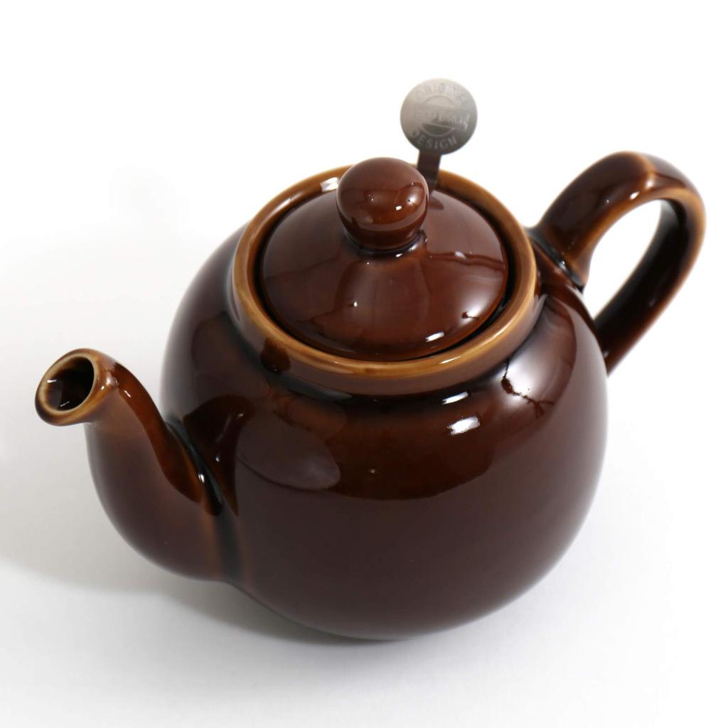 London Pottery Teekanne 2 Tassen 550ml Rockingham Braun Britische Marke Schwarztee