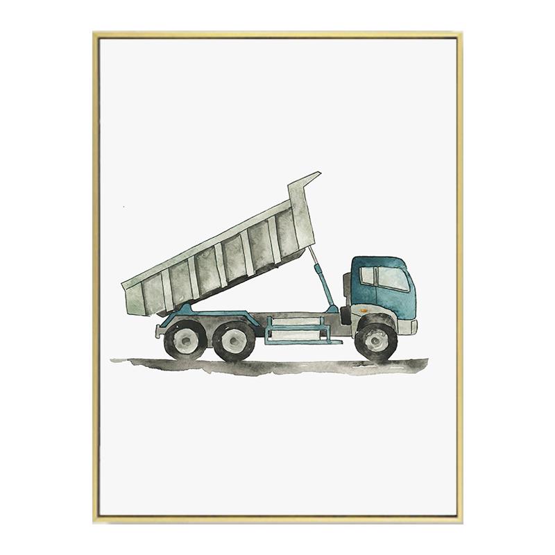 

Инженерная машина Пожарная машина Экскаватор Плакат Скандинавская акварельная живопись на холсте Настенные картины Детская комната Декор для детской комнаты 30x40cm No Framed