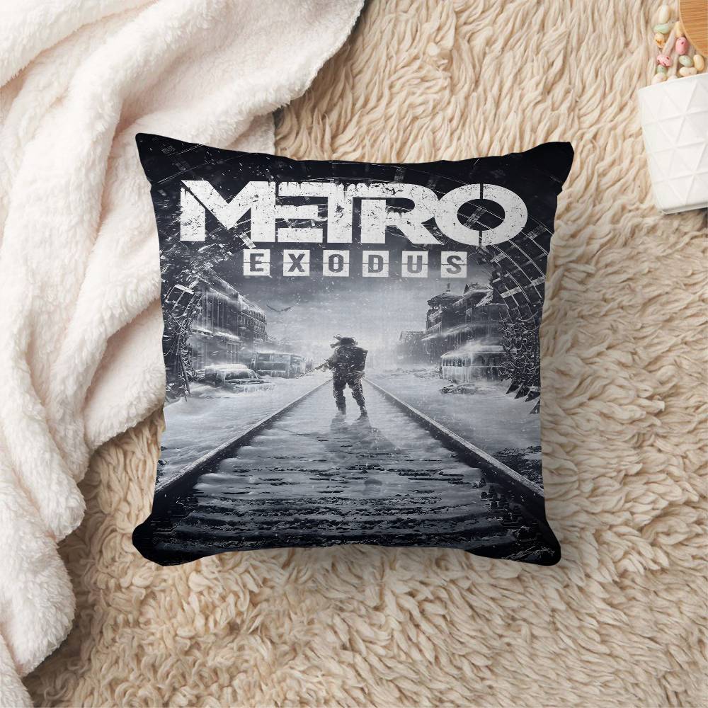 MMetro Anime Video Game Cushion Cover Pillowcase Upholstery Sofa Throw Pillow Home Decor Pillowcas