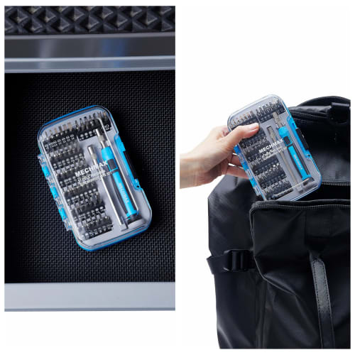 MECHMAX 51-Piece Magnetic Precision Screwdriver Bit Set with Pentalobe Bits for Apple iPhone, MacBook, Switch, Wii, PS5, Xbox, Smartphones, Laptops, T