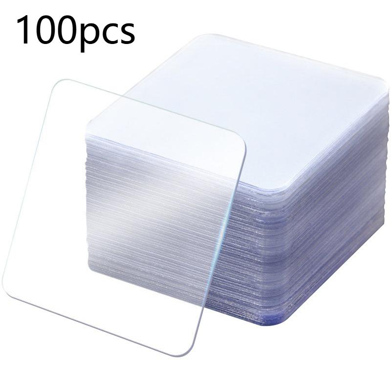 50/100pcs Super Strong Double-Sided Tape, Transparent No Drilling or Nails Needed, Suitable for Plastic, Glass, Metal, Stone