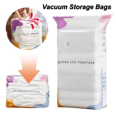 No Pump Vacuum Storage Bags Large Capacity Clothing Seal Bag  Travel Accessories