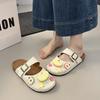 Cute cartoon slippers women's summer new fashion outer wear thick bottom non-slip deodorant one pedal sandals