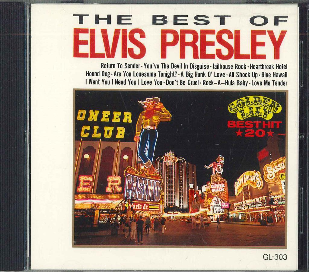 CD ELVIS PRESLEY - Best Hit 20 GL303 GOLDEN LILY Japan Rock Used