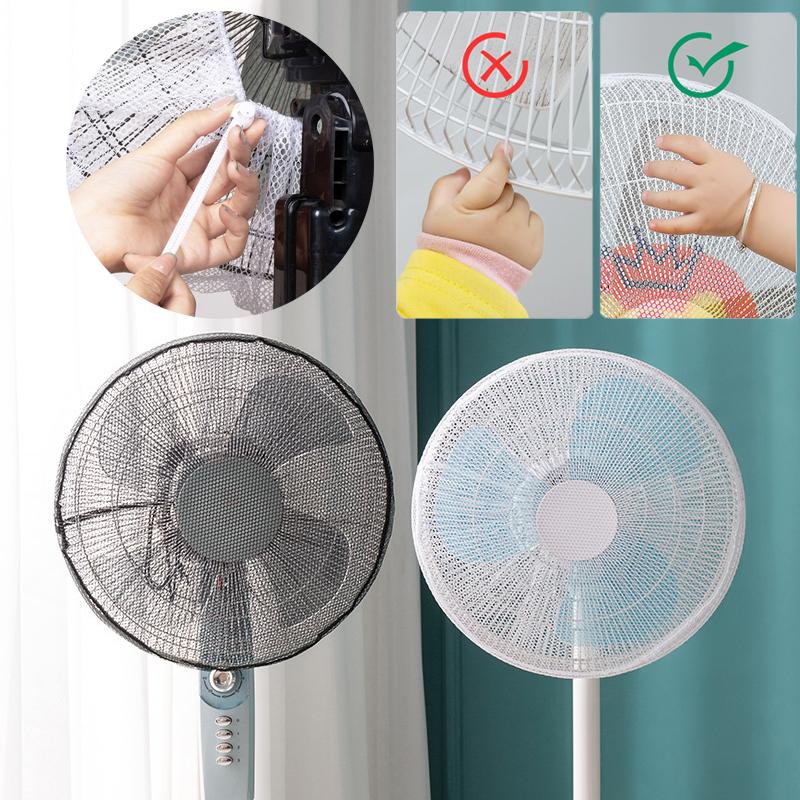 Mesh Fan Cover With Drawstring Fan Dust Cover Safety For Baby Finger Protector Kids Finger Guards Nylon Mesh Nets Summer Home