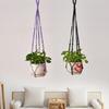 Plantehenger Innendørs Veggmontert Blomsterkurv Bomullstau Blomsterpotter Hengende Planteholdere Hjemmedekorasjoner