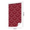 Geometric rhombus wallpaper, red background, red center, 50x1000