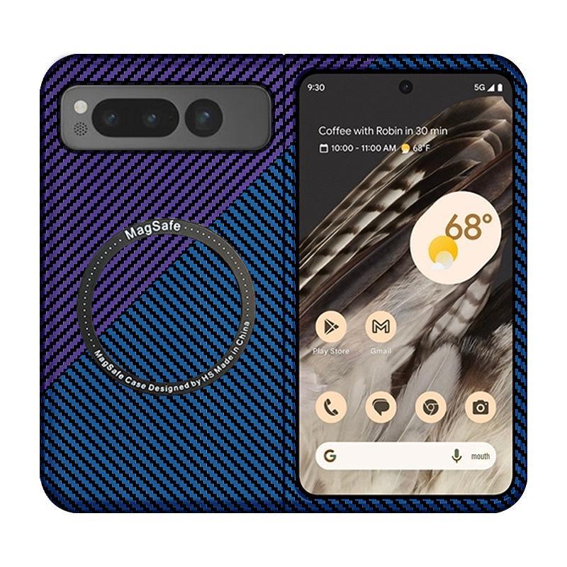 Google Pixel Fold Carbon Fiber Pattern Wireless Charging Case