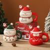 Creative home Christmas ceramic cup cartoon snowman mug gift large capacity water cup girls Christmas gift