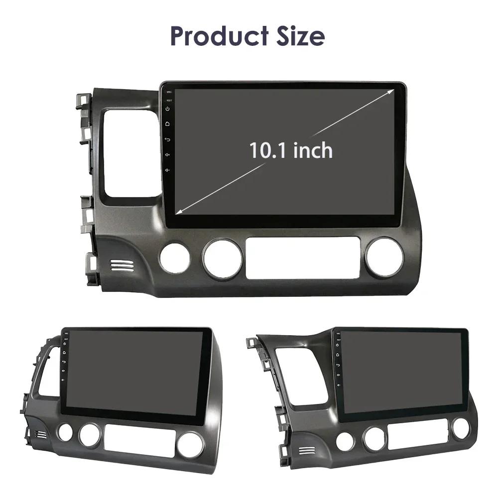 Autorádio HIzpo 2Din Android 13 pro Honda Civic 2006 - 2011 Multimediální přehrávač videa GPS Navigace RDS 4G Carplay Hlavní jednotka Carplay