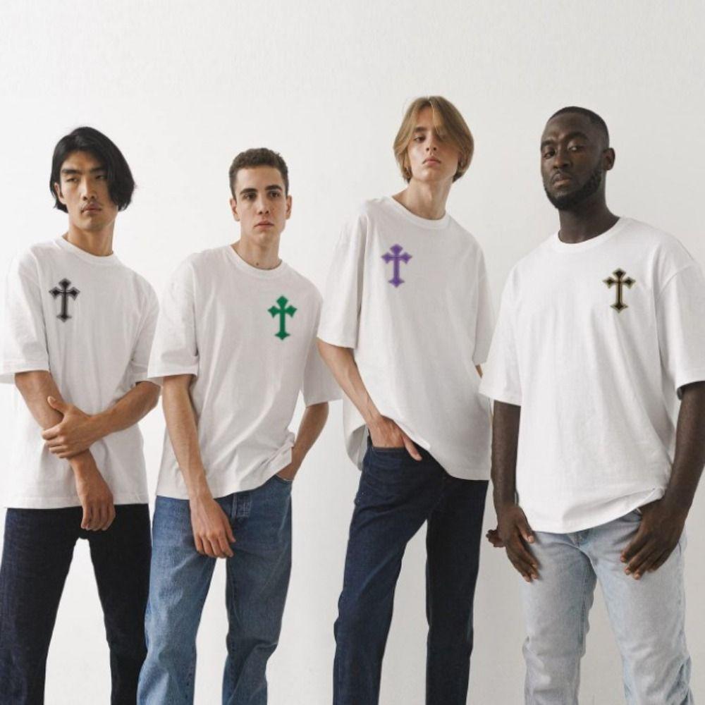 22pcs 7.6*10.7cm Cross Embroidered Patches Personalized Sew On Patches  for Hair Accessories