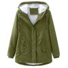 Women’s Parkas Coats BRIGH DEER Hooded Zip Up Cinched Waist Large Size Warm Overcoat Winter Outer Wear