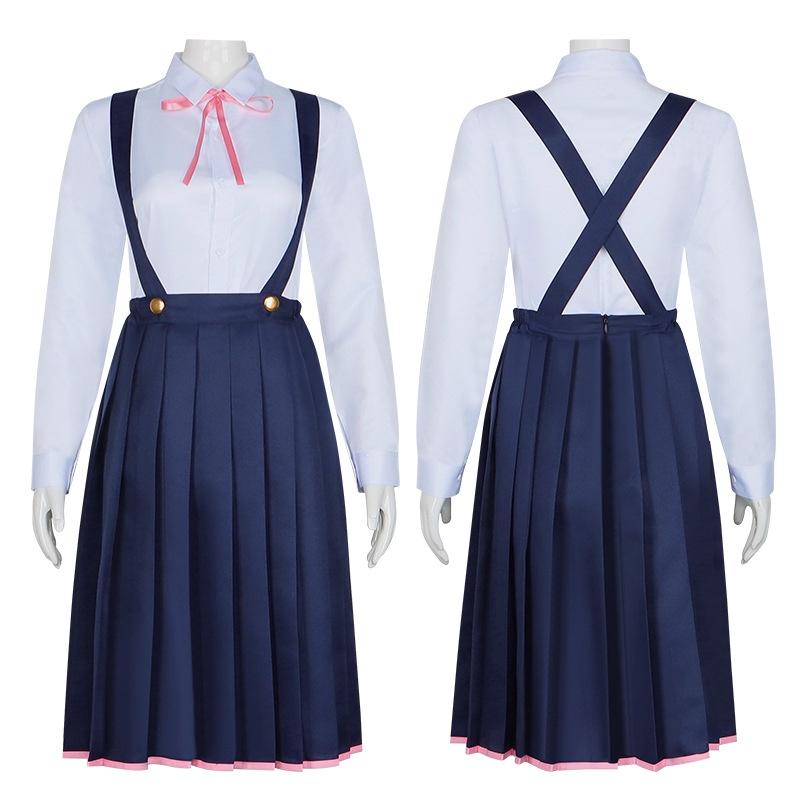 Exusiai Cosplay Costume Set School Uniform Dress With Cute Skirt