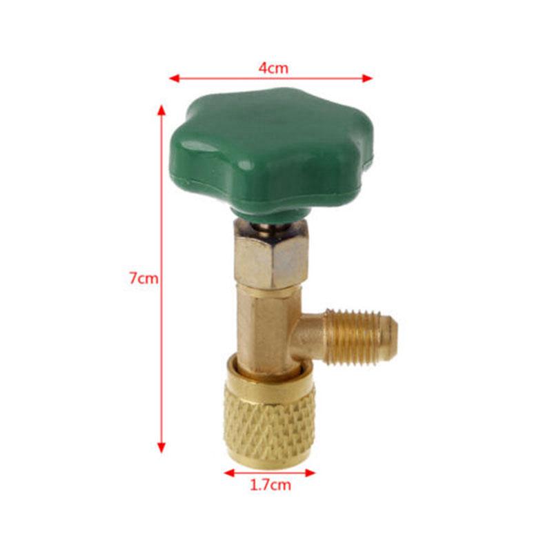 1pcs Valve Bottle Opener Spare Tool Accessories Air Conditioners Cooling Green Heating Parts R134a R22 Tap Valve Bottle Opener