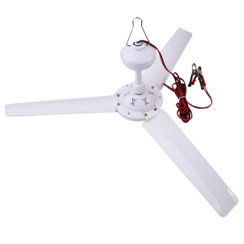 DC12V Low-voltage Ceiling Hanging Fan Household Camping Electrical Fan,Ceiling Canopy Fan for Camping Tent