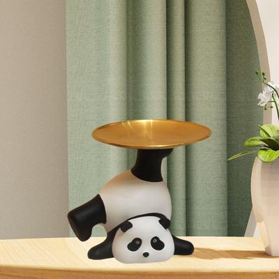 Niedliche Panda-Figur Skulptur zur Schreibtischorganisation und Aufbewahrung