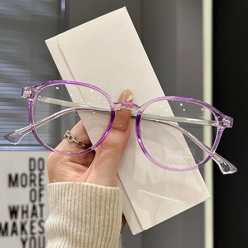 Literature and Art Anti-blue Light Myopia Eyeglasses Exquisite Luxury Eye Protection Women's Grade Glasses  0 To -4.0