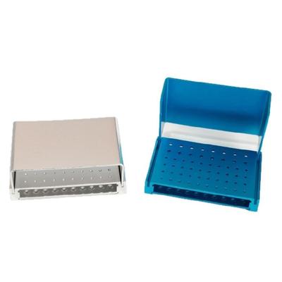 58-Hole Dental Bur Block Holder Autoclave Disinfection Dental Bur Holder for Bur