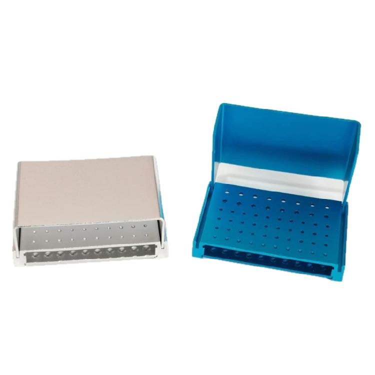 58-Hole Dental Bur Block Holder Autoclave Disinfection Dental Bur Holder for Bur 1