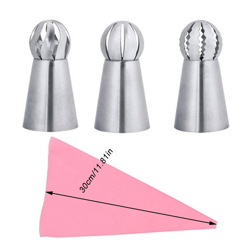 

Шар, шар, русская выпечка, насадки для крема, глазурь, насадки для кондитерских изделий, инструменты для украшения торта, тюльпан, роза, насадки для торта, советы по кондитерскому делу 4PCS2