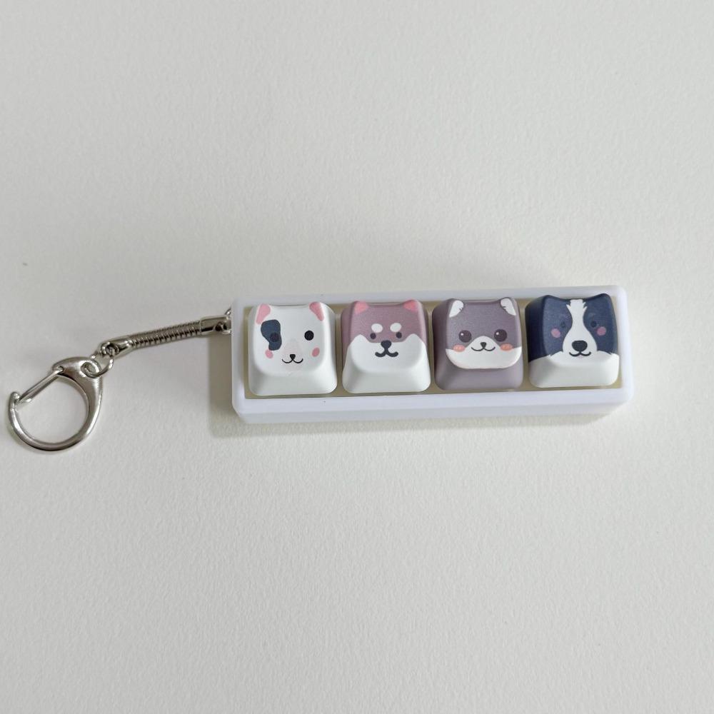 Soft Button Keycap Keychain Lightweight Stress Relief Toy Fidget Press Toy Office School Home Style1