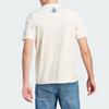adidas Graphic Print Crew Neck Short Sleeve T-Shirt for Men, Beige