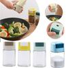 Bouteille à sel à contrôle de dosage Cuisine Type à pression Quantitatif Sel Bouteille en verre Barbecue Boîte Sha I6S3
