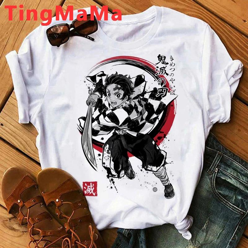 Demon Slayer Rengoku T Shirt Unisex Kimetsu No Yaiba Tshirt Anime Uzui Unisex Cartoon Tanjiro Inosuke Zenitsu Nezuko T-shirt Unisex