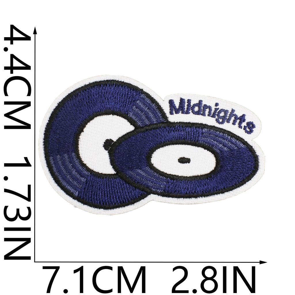 Taylor Singer Embroidery Cloth Sticker Rock Music Patch Sticker Guitar Player Computer Embroidery Label Bag Decoration Diy Sticker