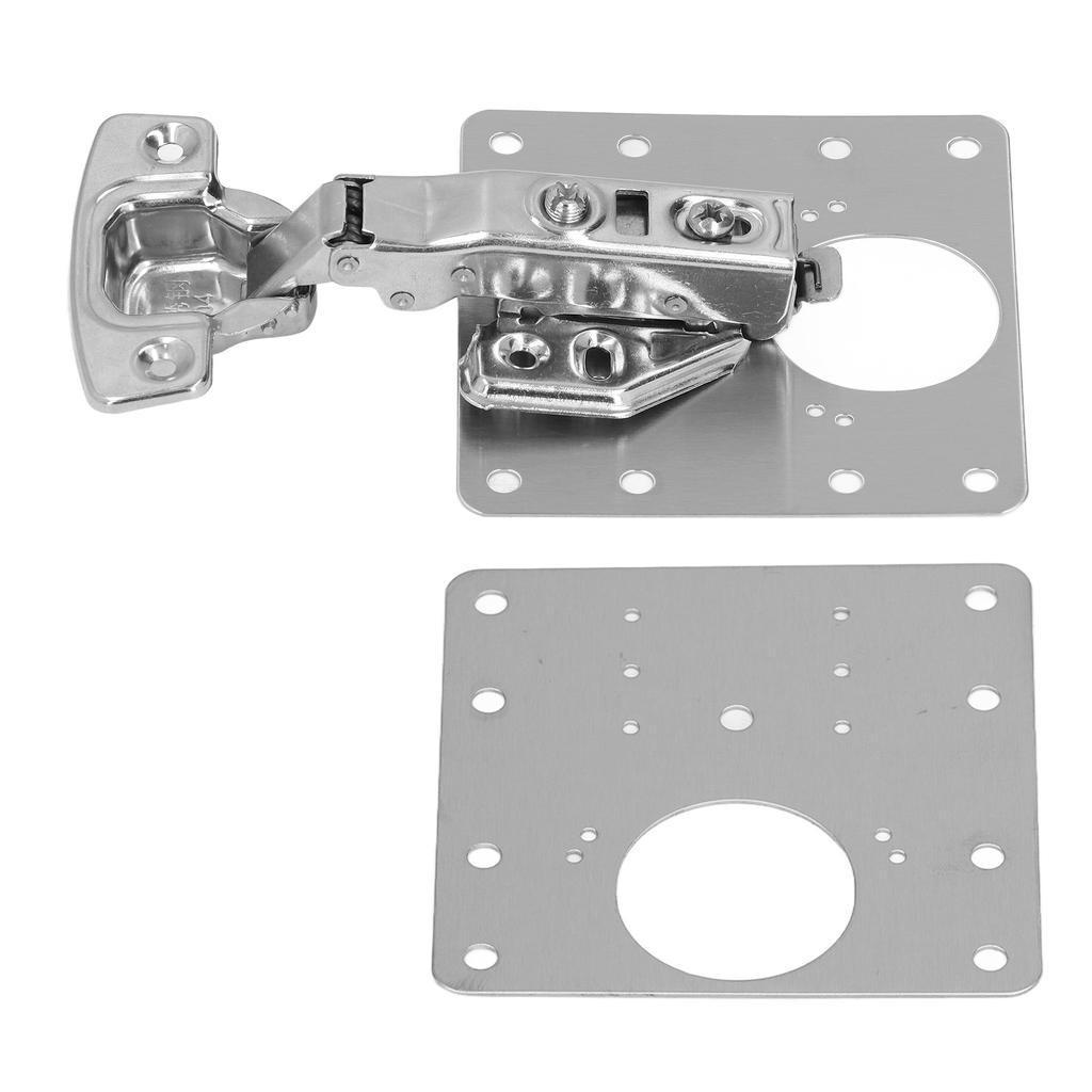 Hinge Repair Plate Stainless Steel Maintenance Accessory Set Kit for Door Cabinet