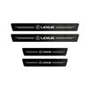 1/4/5Pcs Car Door Sill Scuff Plate Decor Carbon Fiber Stickers For Lexus IS350 LS400 RX330 IS300h RX400h ES350 GS300 LX570 LS460 AFK1