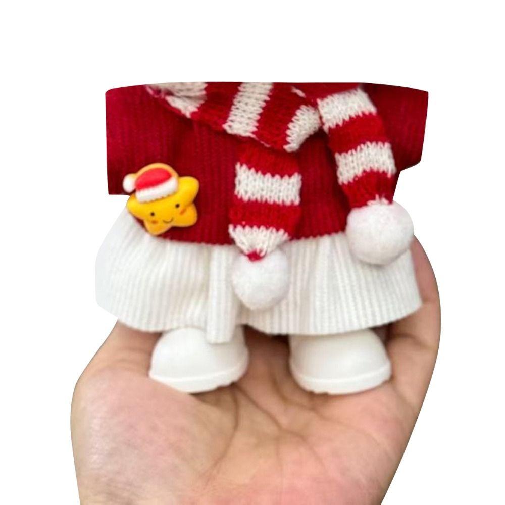 Scarf Christmas Deer Set Shawl For Labubu Outfit For Labubu Clothes  For 17cm Labubu Doll