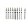 10 sztuk dentystyczne diamentowe dia-burs polerowanie wygładzające narzędzie wybielające średnie FG 1.6mm do szybkiej rękojeści TF-23