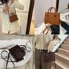 Chic Minimalist Small Handbag For Women Retro Style Soft Pu Casual Crossbody