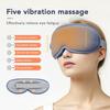 1Pcs 5 Vibration 3 Levels Adjustable Heating Sleep Mask 3D Cordless Eye Massager For Travel Reduce Dark Circles Eye Fatigue