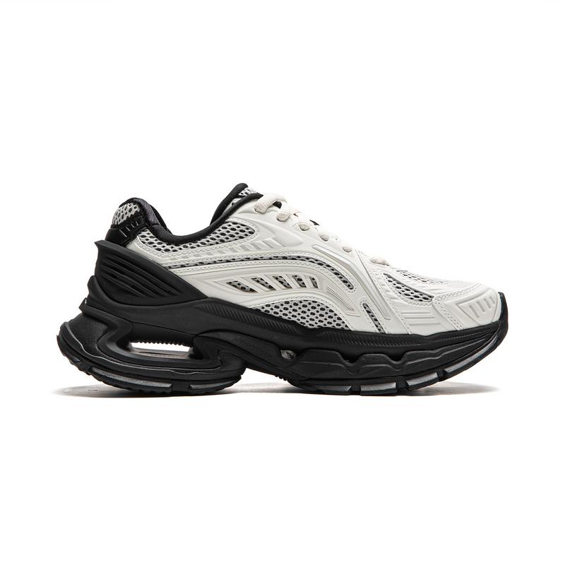 Li Ning Lijun BOW Trend Series Trend Sports Lifestyle Shoes Women Lifestyle Shoes Off-White Black AZGU064-2