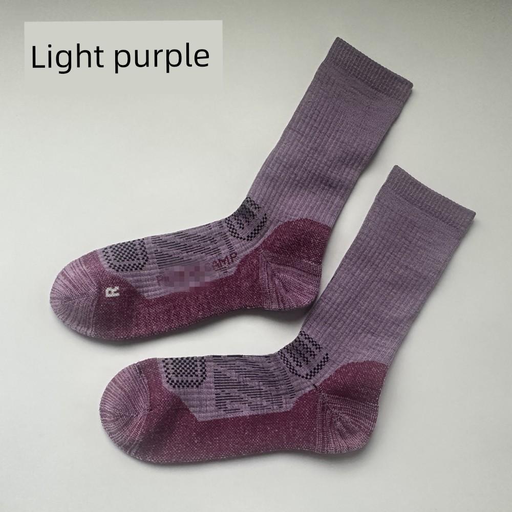 Recommended Seamless Merino Wool Socks, Breathable, Odor-Resistant, Outdoor Shock-Absorbing, Thickened Hiking and Running Socks, Non-Slip for