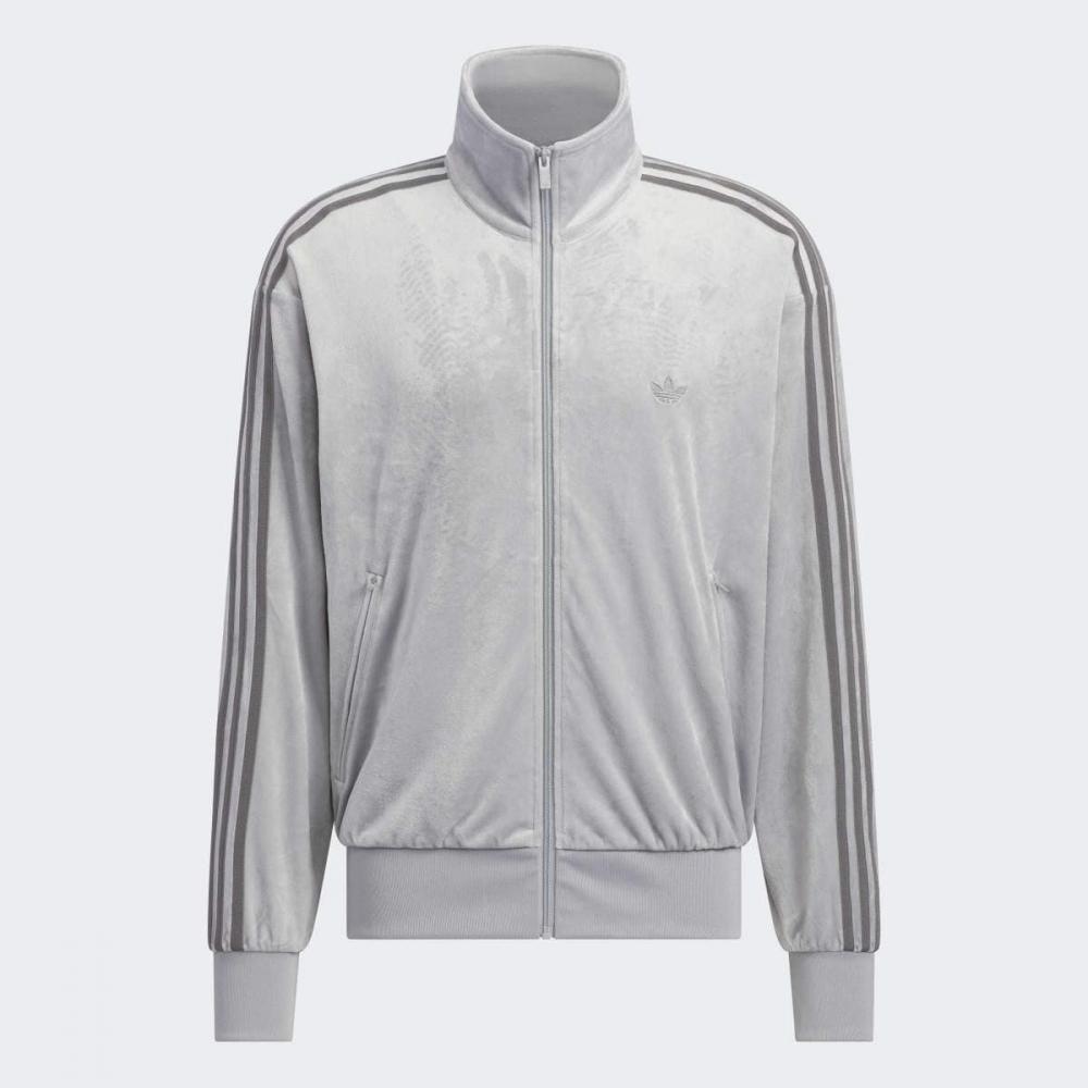 Adidas Stylish Velvet Loose Fit Track Top Kq5476
