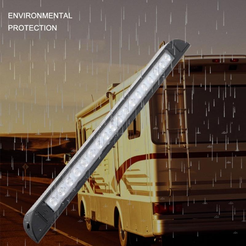 Motorhome Ceiling Light RV Yacht 12-28V LED Awning Lamp Sunshade Panel Light Bar Boat Trailer LED Spotlights